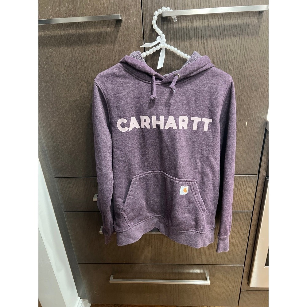 Carhartt Relaxed Fit Midweight Logo Graphic Sweatshirt in purple women's small